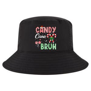 Candy Cane Bruh Funny Christmas Holiday Cool Comfort Performance Bucket Hat