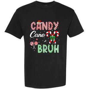 Candy Cane Bruh Funny Christmas Holiday Garment-Dyed Heavyweight T-Shirt