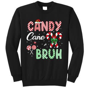 Candy Cane Bruh Funny Christmas Holiday Sweatshirt