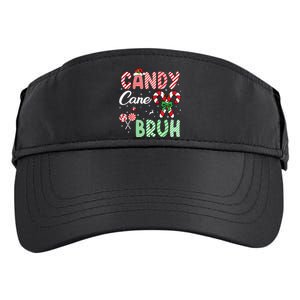 Candy Cane Bruh Funny Christmas Holiday Adult Drive Performance Visor