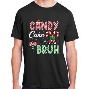 Candy Cane Bruh Funny Christmas Holiday Adult ChromaSoft Performance T-Shirt