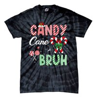 Candy Cane Bruh Funny Christmas Holiday Tie-Dye T-Shirt