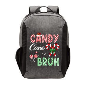 Candy Cane Bruh Funny Christmas Holiday Vector Backpack