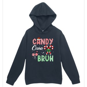 Candy Cane Bruh Funny Christmas Holiday Urban Pullover Hoodie