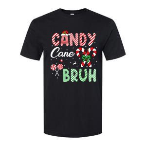 Candy Cane Bruh Funny Christmas Holiday Softstyle CVC T-Shirt