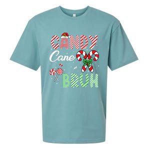 Candy Cane Bruh Funny Christmas Holiday Sueded Cloud Jersey T-Shirt