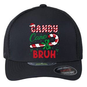 Candy Cane Bruh Funny Christmas Holiday Gift Flexfit Unipanel Trucker Cap