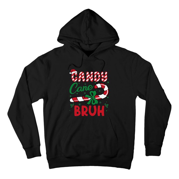 Candy Cane Bruh Funny Christmas Holiday Gift Hoodie