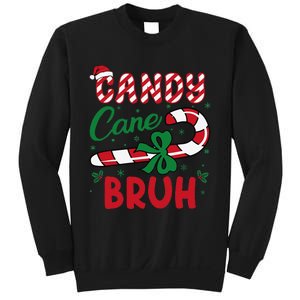 Candy Cane Bruh Funny Christmas Holiday Gift Sweatshirt