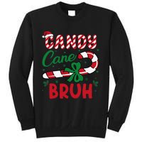 Candy Cane Bruh Funny Christmas Holiday Gift Sweatshirt