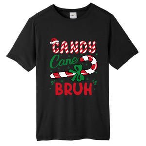 Candy Cane Bruh Funny Christmas Holiday Gift Tall Fusion ChromaSoft Performance T-Shirt