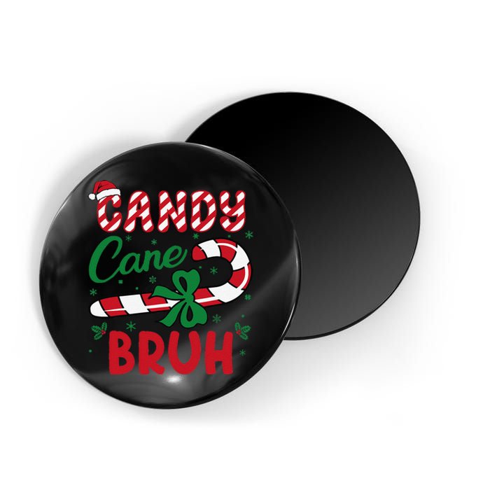 Candy Cane Bruh Funny Christmas Holiday Gift Magnet