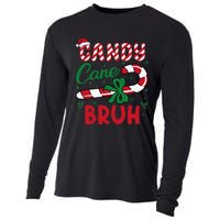 Candy Cane Bruh Funny Christmas Holiday Gift Cooling Performance Long Sleeve Crew