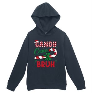 Candy Cane Bruh Funny Christmas Holiday Gift Urban Pullover Hoodie