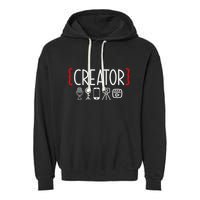 Content Creator Blogger Vlogger Influencer Creator Garment-Dyed Fleece Hoodie