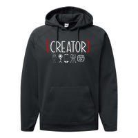 Content Creator Blogger Vlogger Influencer Creator Performance Fleece Hoodie