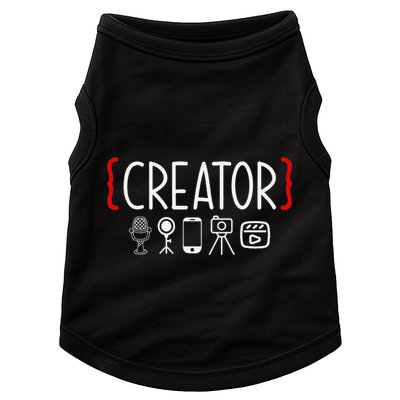 Content Creator Blogger Vlogger Influencer Creator Doggie Tank