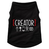 Content Creator Blogger Vlogger Influencer Creator Doggie Tank