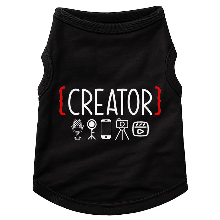 Content Creator Blogger Vlogger Influencer Creator Doggie Tank