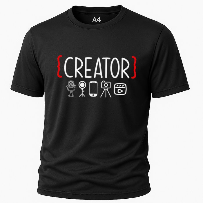 Content Creator Blogger Vlogger Influencer Creator Performance Shirt