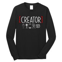 Content Creator Blogger Vlogger Influencer Creator Long Sleeve Shirt