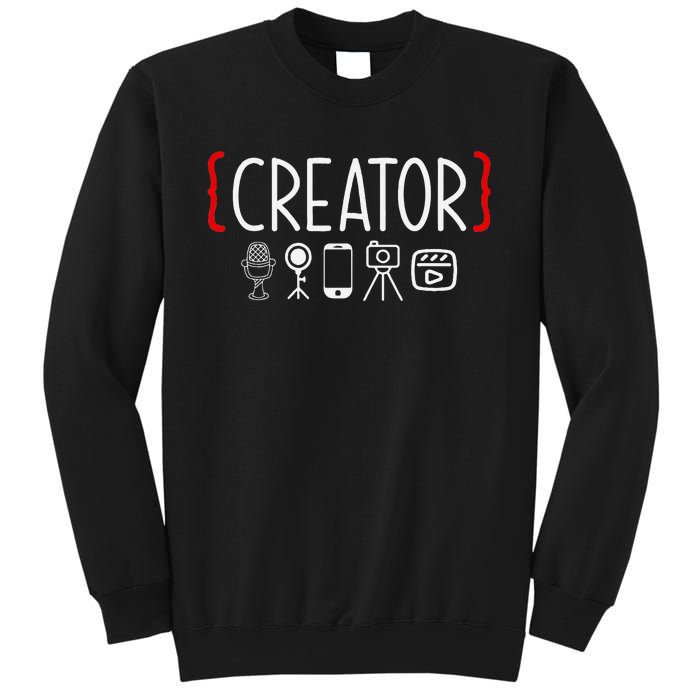 Content Creator Blogger Vlogger Influencer Creator Sweatshirt