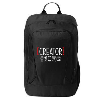 Content Creator Blogger Vlogger Influencer Creator City Backpack