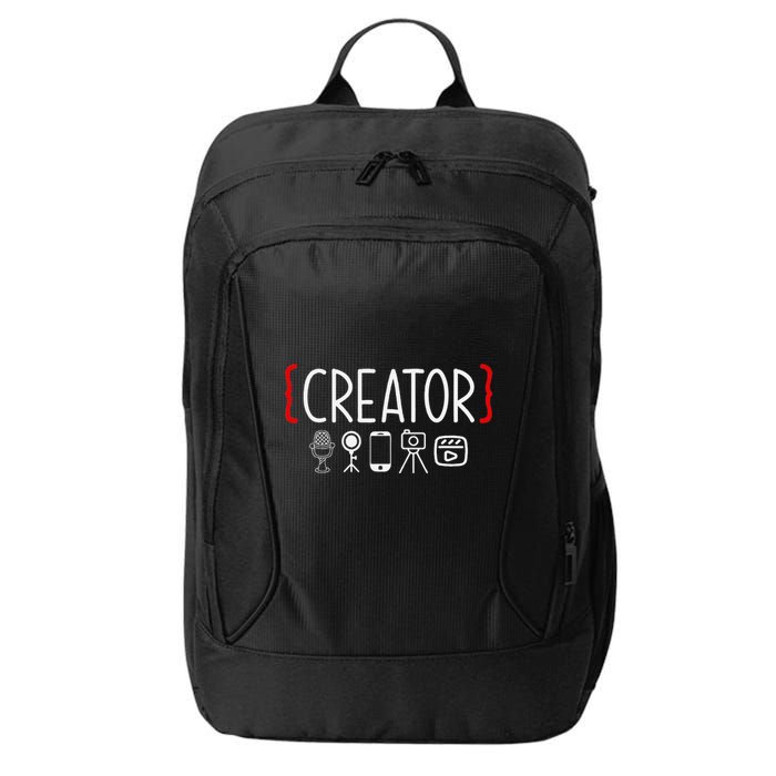 Content Creator Blogger Vlogger Influencer Creator City Backpack