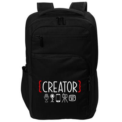 Content Creator Blogger Vlogger Influencer Creator Impact Tech Backpack