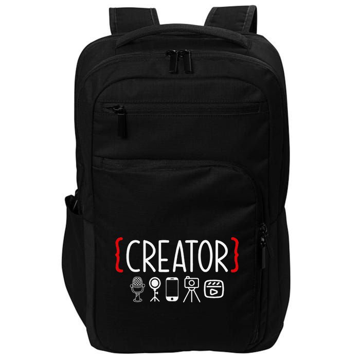 Content Creator Blogger Vlogger Influencer Creator Impact Tech Backpack