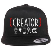 Content Creator Blogger Vlogger Influencer Creator Flatbill Hat