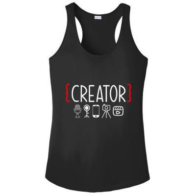 Content Creator Blogger Vlogger Influencer Creator Ladies PosiCharge Competitor Racerback Tank