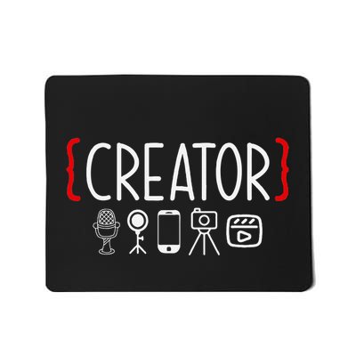 Content Creator Blogger Vlogger Influencer Creator Mousepad