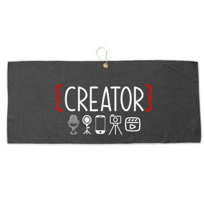Content Creator Blogger Vlogger Influencer Creator Large Microfiber Waffle Golf Towel