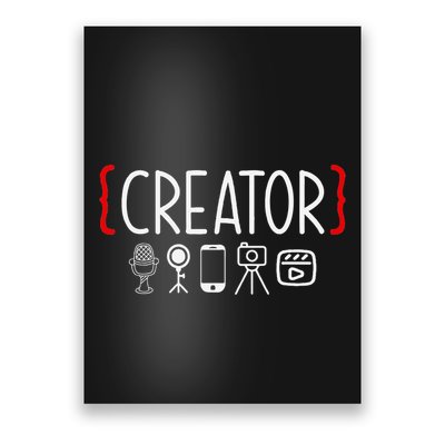Content Creator Blogger Vlogger Influencer Creator Poster