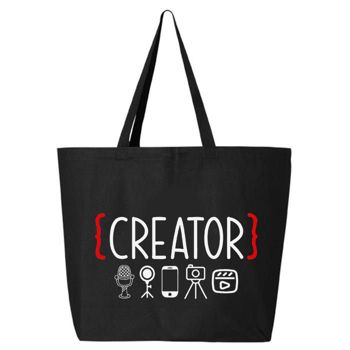 Content Creator Blogger Vlogger Influencer Creator 25L Jumbo Tote