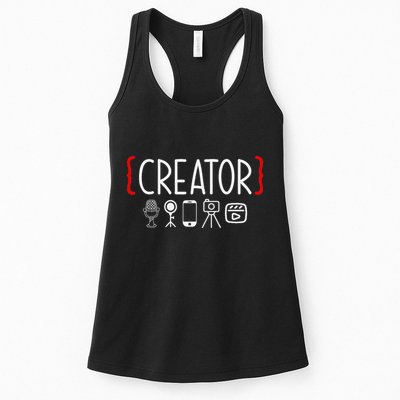 Content Creator Blogger Vlogger Influencer Creator Womens Tank Top
