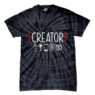 Content Creator Blogger Vlogger Influencer Creator Tie-Dye T-Shirt