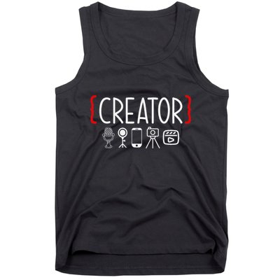 Content Creator Blogger Vlogger Influencer Creator Tank Top