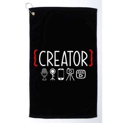 Content Creator Blogger Vlogger Influencer Creator Golf Towel