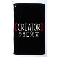 Content Creator Blogger Vlogger Influencer Creator Golf Towel