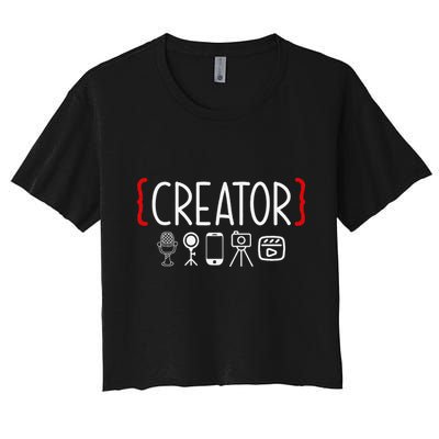 Content Creator Blogger Vlogger Influencer Creator Crop Top