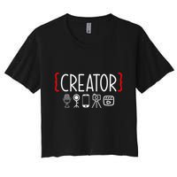 Content Creator Blogger Vlogger Influencer Creator Crop Top