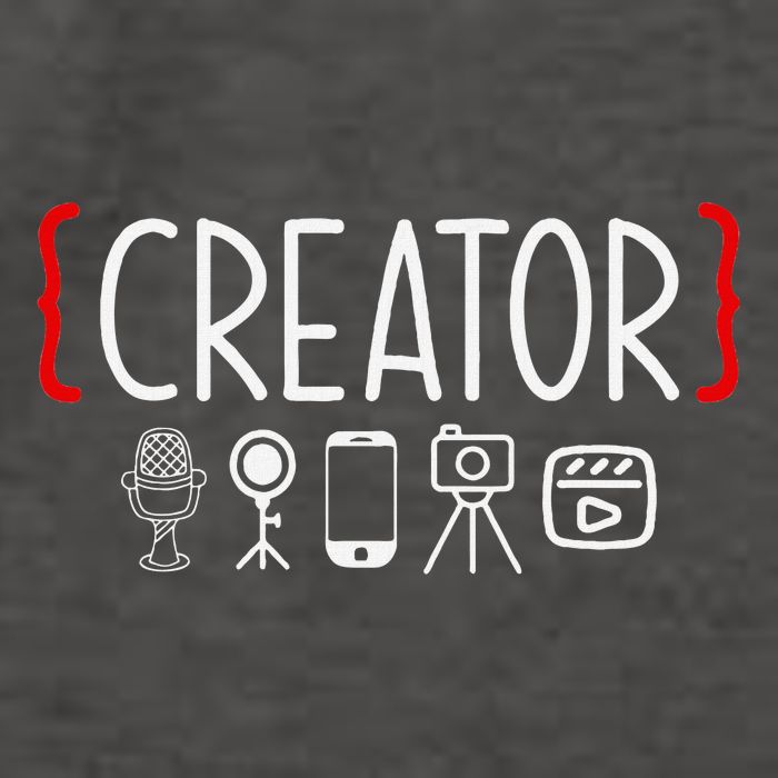 Content Creator Blogger Vlogger Influencer Creator Vector Backpack