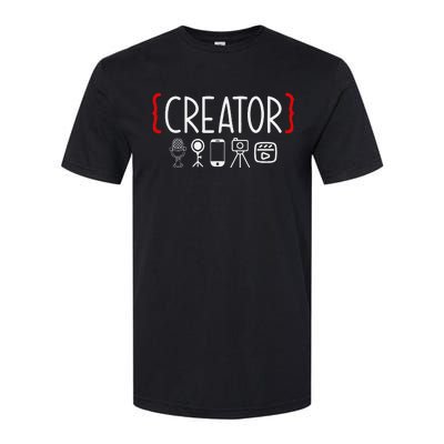 Content Creator Blogger Vlogger Influencer Creator Softstyle CVC T-Shirt