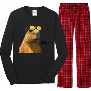 Capybara Cool Bruh In Style Long Sleeve Pajama Set