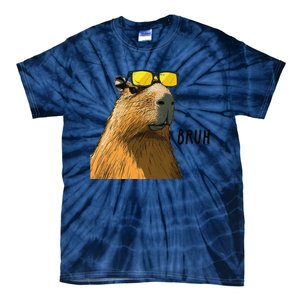 Capybara Cool Bruh In Style Tie-Dye T-Shirt