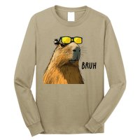 Capybara Cool Bruh In Style Long Sleeve Shirt