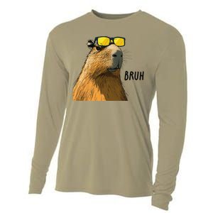 Capybara Cool Bruh In Style Cooling Performance Long Sleeve Crew