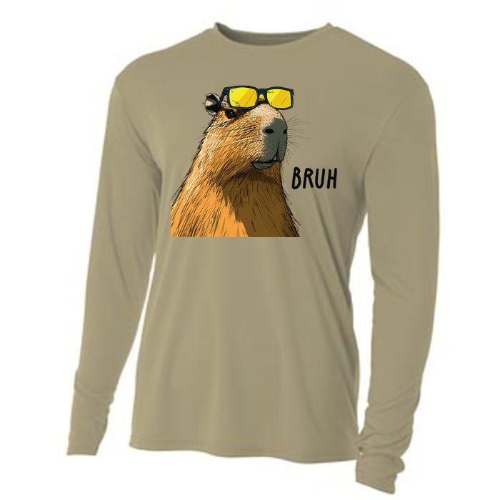 Capybara Cool Bruh In Style Cooling Performance Long Sleeve Crew